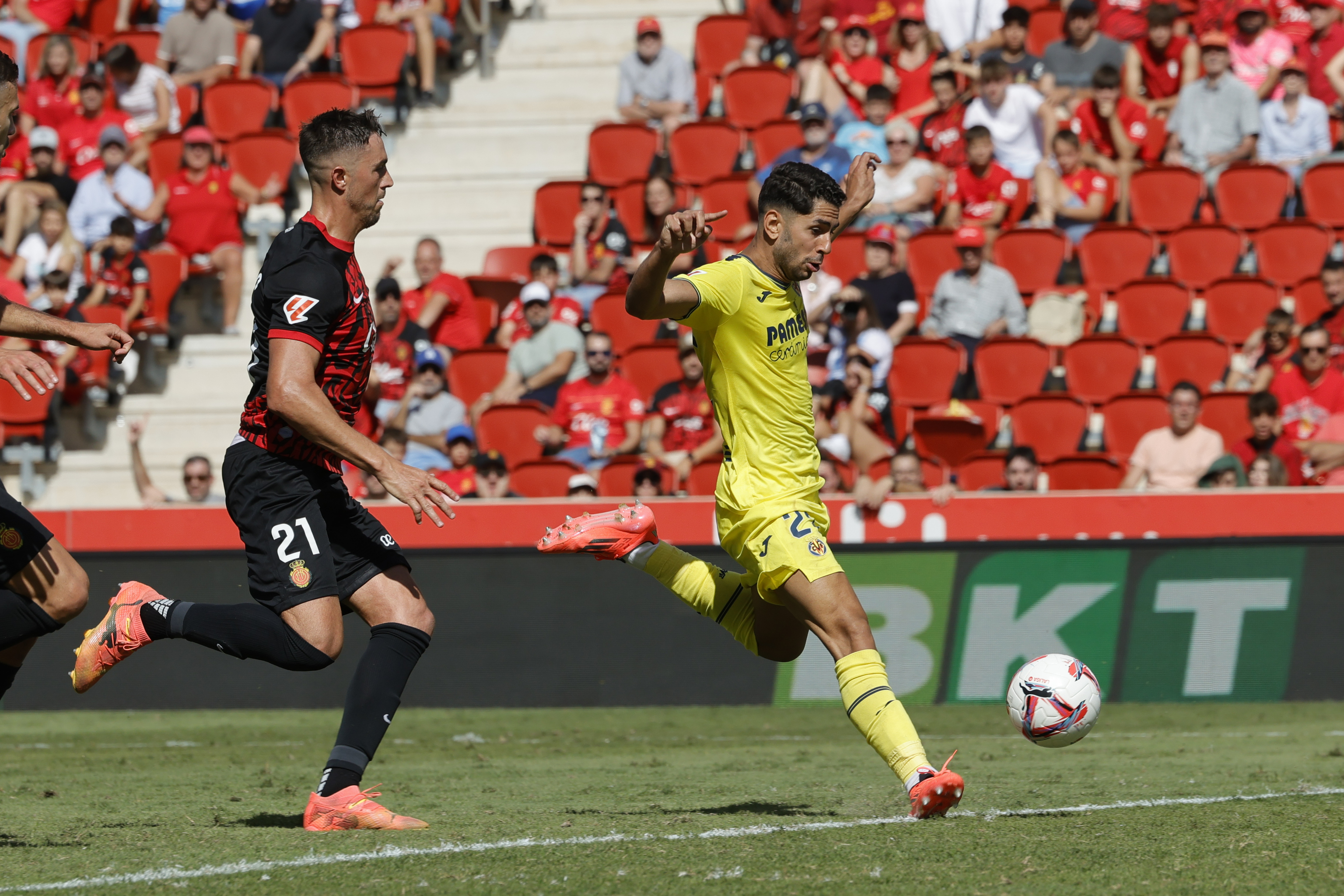 Ayoze, durante el �ltimo partido ante el Mallorca.