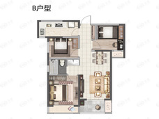 裕华会园3室2厅1卫户型图