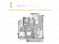 雅颂兰庭3室2厅2卫户型图