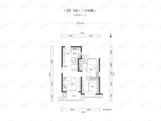 金地未来云著两居户型户型图