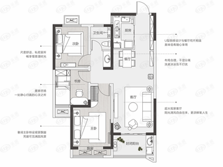 郑州融创御湖宸院A-1户型户型图