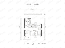 金地未来云著三居户型户型图