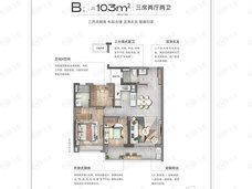 保利·和著文华轩B户型户型图