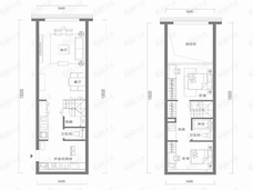 金茂国际公寓62平户型户型图