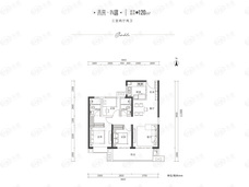 金地未来云著3室2厅2卫户型图