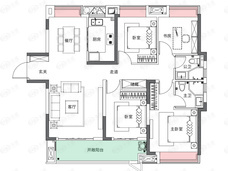 湖城大境·世家4室2厅2卫户型图