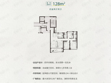 中海观江樾4室2厅2卫户型图