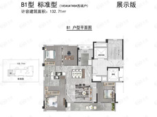 鹏湃国公馆4室2厅2卫户型图