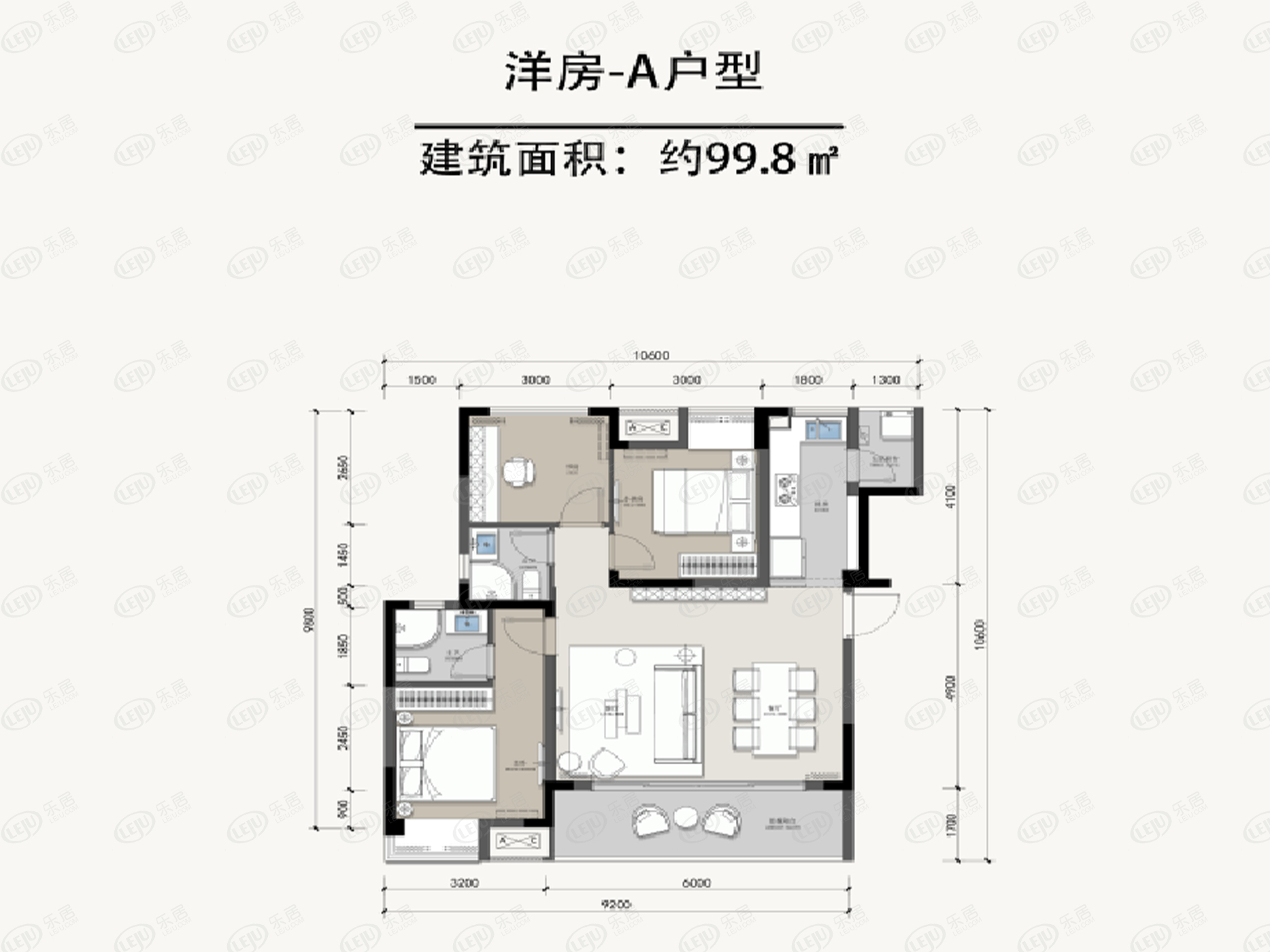 南岸广阳one博睿庭户型图公布 99.8~113㎡售价待定