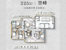 兰园公馆5室2厅4卫户型图