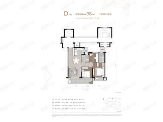 保利瑧誉D户型户型图