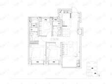 观山嶺湖98平米户型户型图