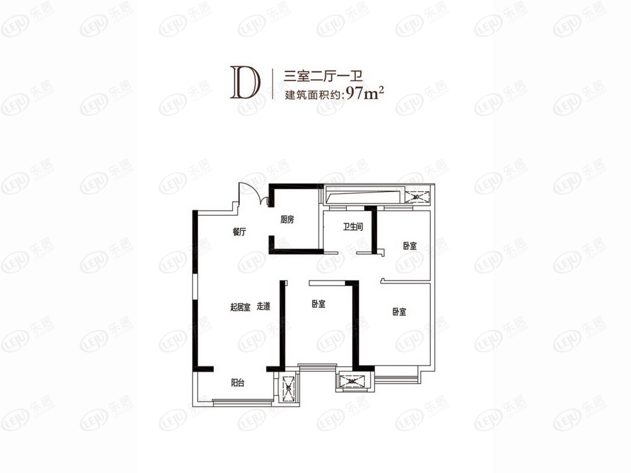 河东城投万欣城 户型面积109~140㎡