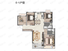 裕华会园4室2厅2卫户型图