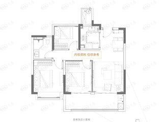 十里晴川建面约96㎡户型图