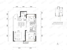 琼华美墅86㎡小高户型图户型图