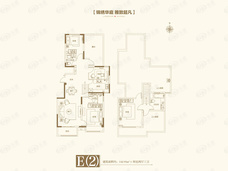 正商河峪洲E2户型户型图