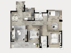 电建都汇府C户型户型图