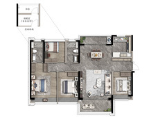 电建都汇府B3户型户型图