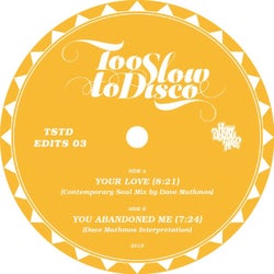 Too Slow to Disco Edits 03