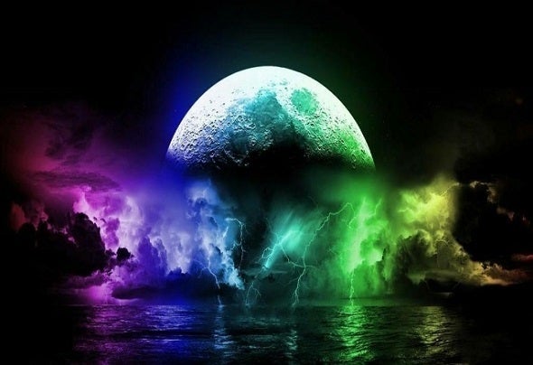 Colours of the Moon