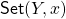 {\sf Set}(Y, x)