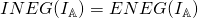 \Tiny{INEG}\small{(I_\mathbb{A})} = \Tiny{ENEG}\small{(I_\mathbb{A})}