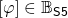 [\varphi]\in\mathbb{B}_\mathsf{S5}