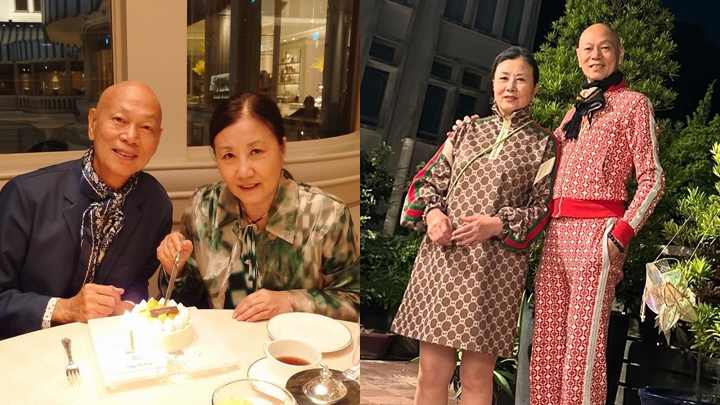 汪明荃慶祝羅家英78歲農曆生日，竟然不是穿GUCCI。