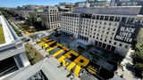 Ein "Black Lives Matter"-Schriftzug auf einer Straße in Washington, D.C.