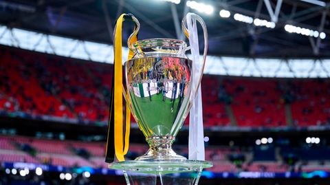 Champions League: Der Henkelpott, aufgestellt vor dem Finale im Wembley-Stadion in diesem Jahr