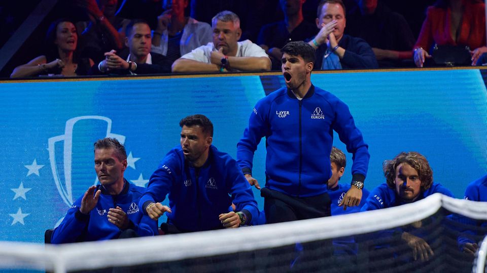 Die Spieler des Team Europe beim Laver Cup in Berlin