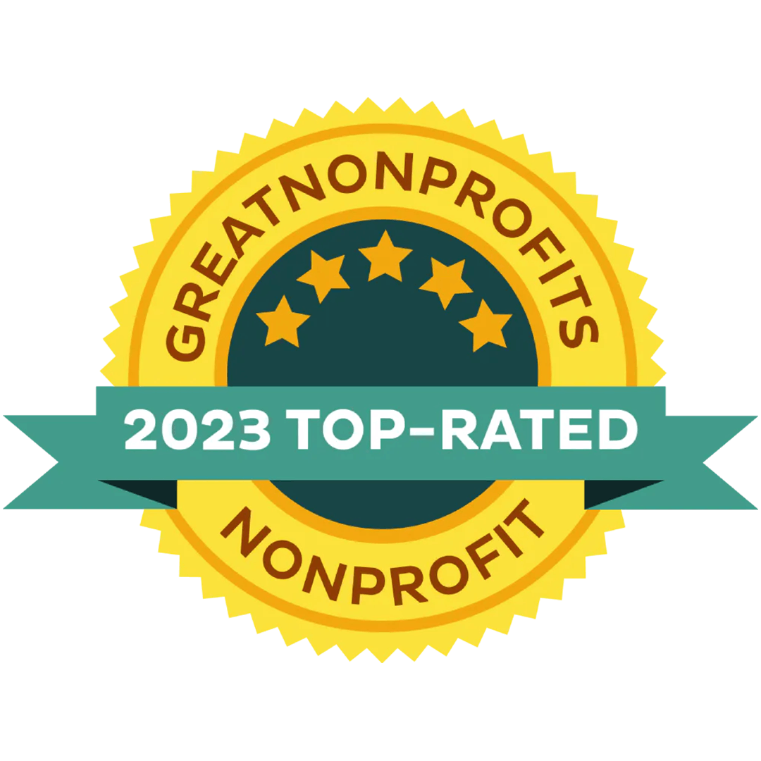 Top-rated nonprofit in 2023 by Greatnonprofits