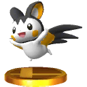 Trofeo de Emolga en SSB4 para Nintendo 3DS.