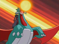 Salamence usando hiperrayo .