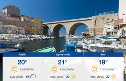 Prévisions météo du dimanche 26 mai 2024 à Marseille