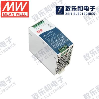 台湾明纬SDR-240-24 PFC超薄导轨电源240W 24V10A【满购包邮】