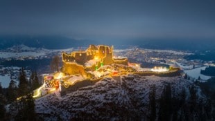 Die Burgruine Ehrenberg wird dabei zu einer spektakulären Location. (Bild: Naturparkregion Reutte/Robert Eder)