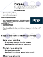 Aggregate Planning + MPS +capacity Planning