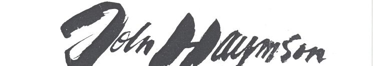 A black and white image of the word " hali ".