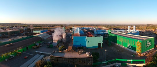 Aerial view of Feralpi site