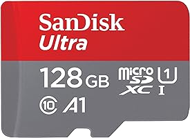 SanDisk Ultra Android microSDXC UHS-I Speicherkarte 128 GB + Adapter (Für Smartphones und Tablets, A1, Class 10, U1,...