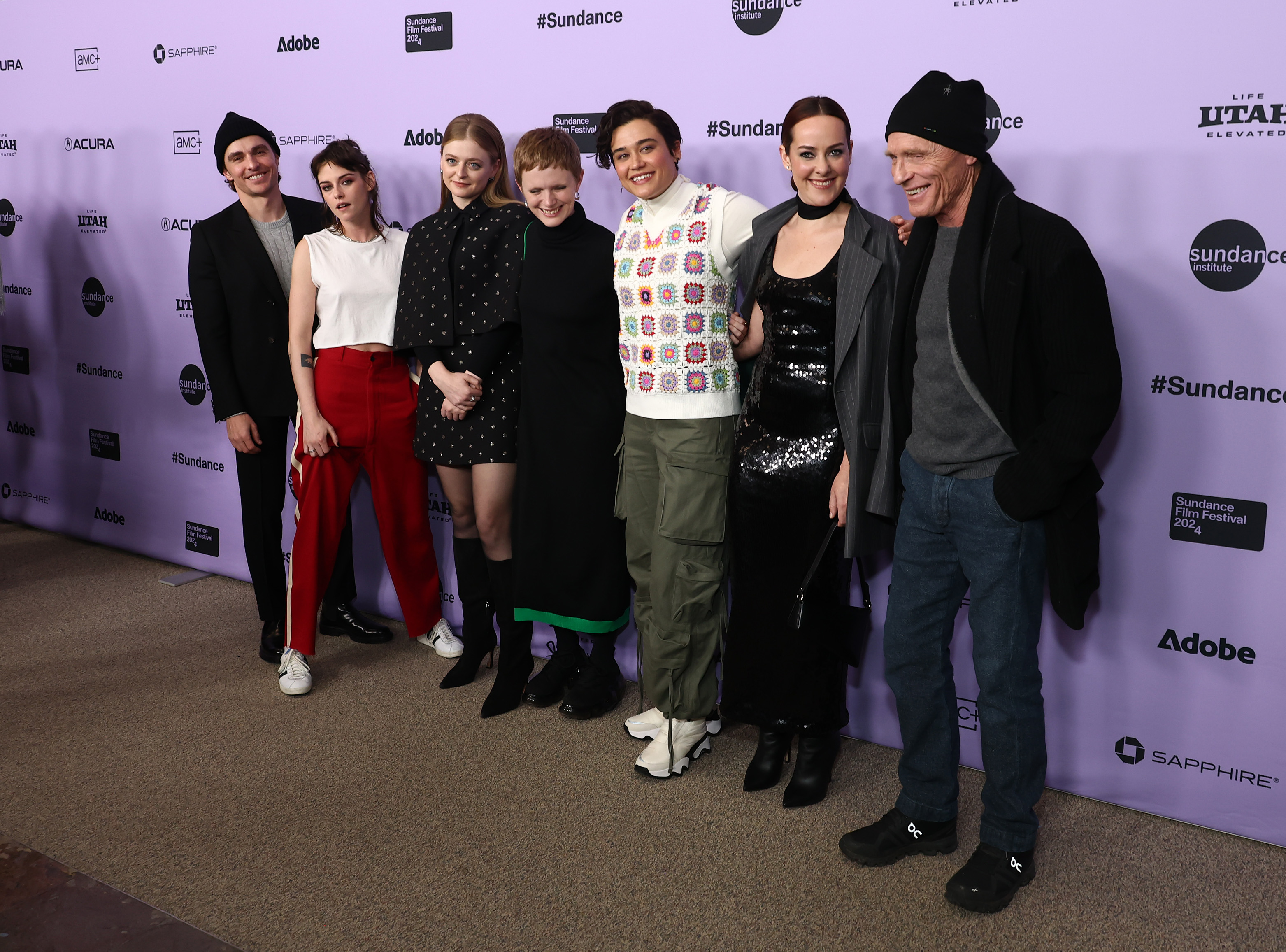 Ed Harris, Jena Malone, Kristen Stewart, Dave Franco, Anna Baryshnikov, Rose Glass, and Katy O'Brian