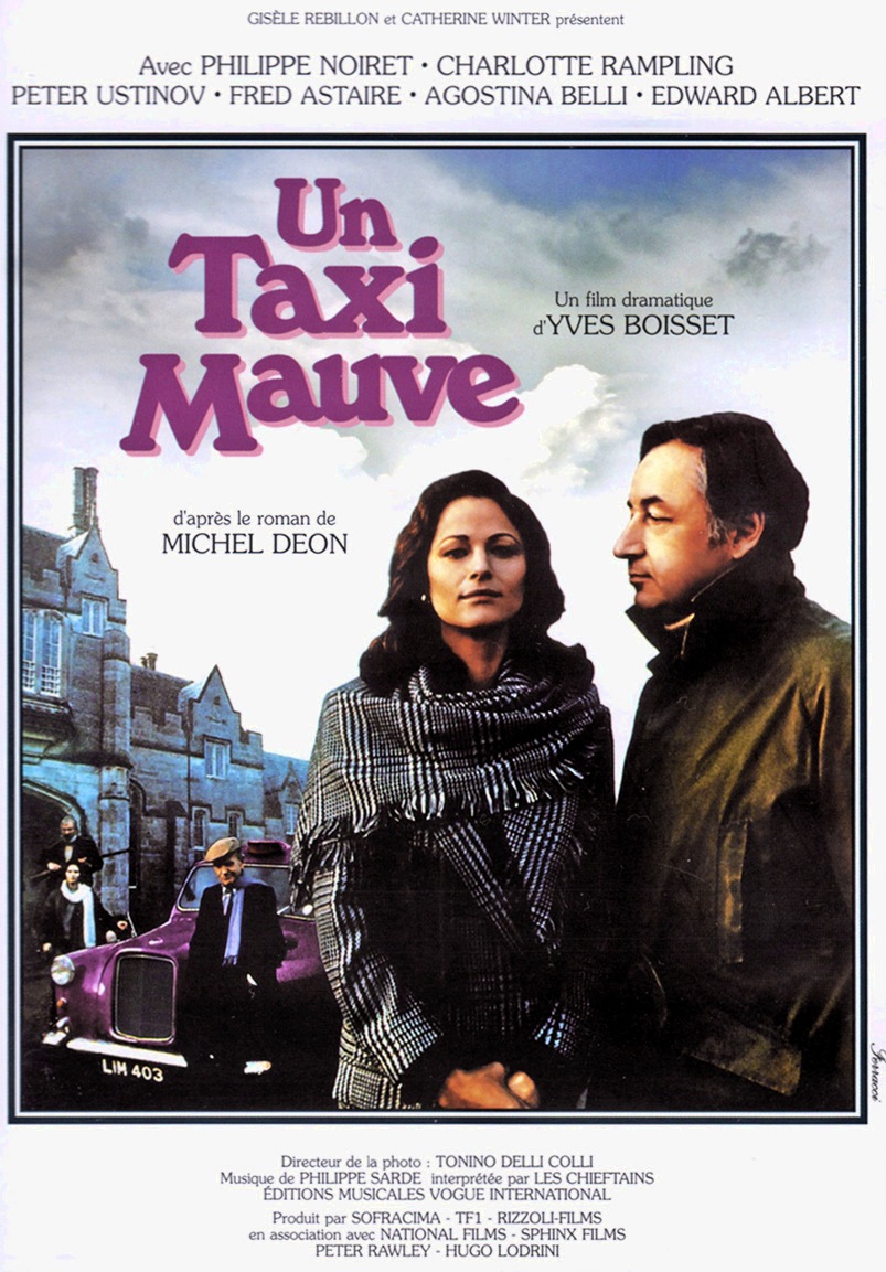 Charlotte Rampling and Philippe Noiret in The Purple Taxi (1977)