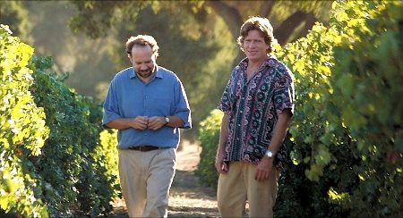 Thomas Haden Church and Paul Giamatti in Sideways (2004)