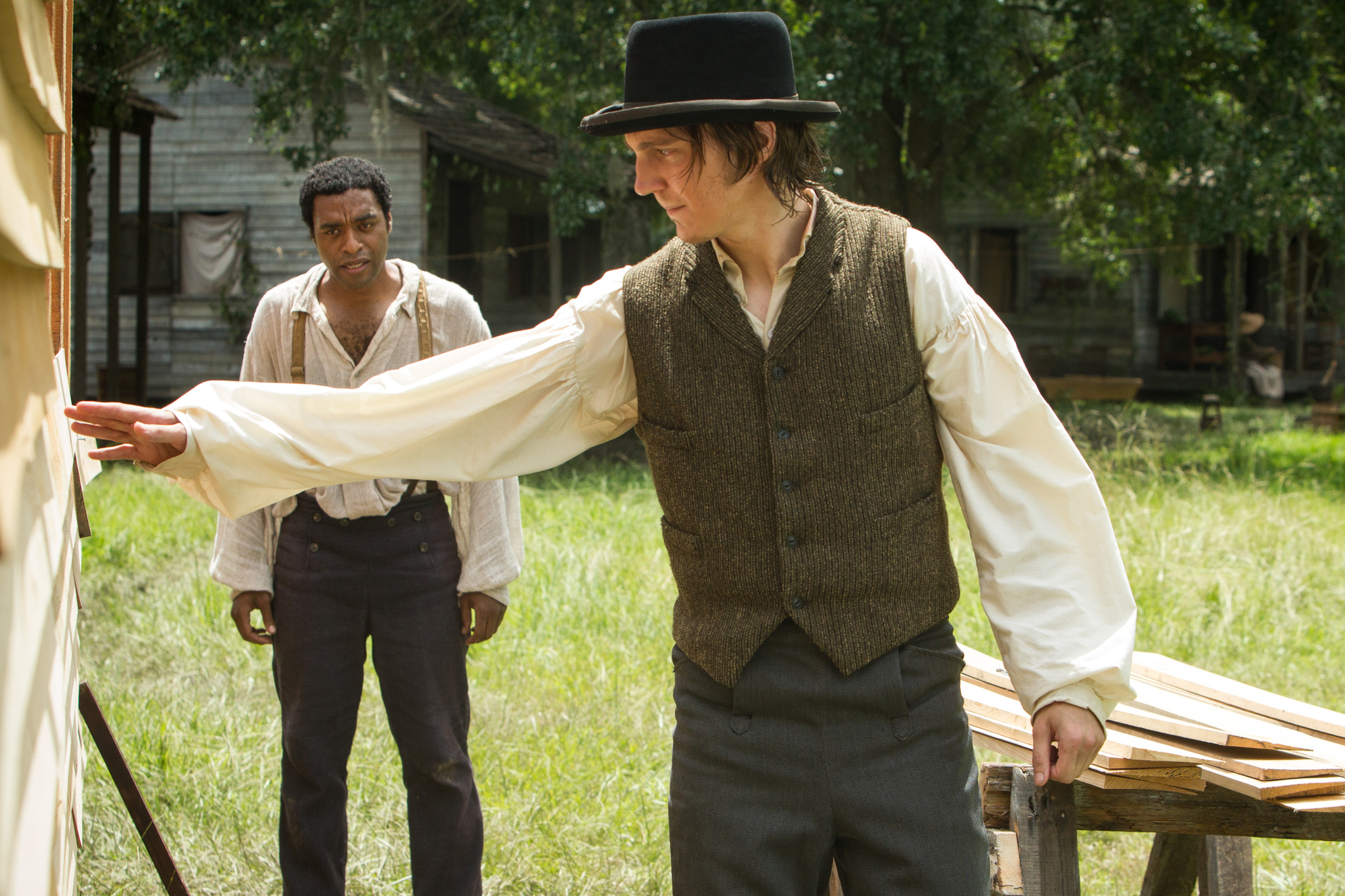 Paul Dano and Chiwetel Ejiofor in 12 Years a Slave (2013)