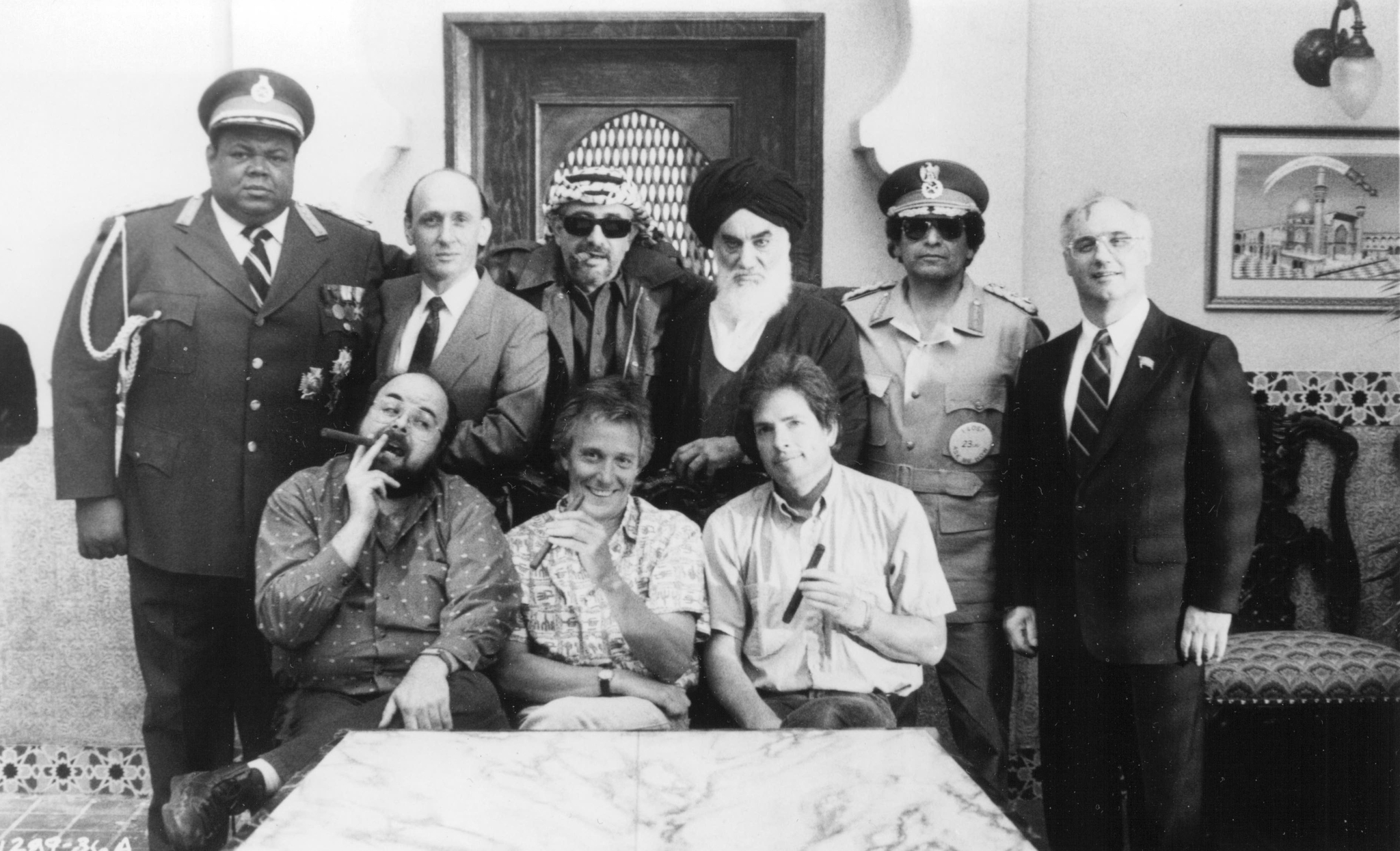 Jim Abrahams, David Zucker, David Lloyd Austin, Raye Birk, Charles Gherardi, Prince Hughes, David Katz, Robert K. Weiss, and Robert LuJane in The Naked Gun: From the Files of Police Squad! (1988)