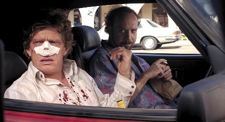 Thomas Haden Church and Paul Giamatti in Sideways (2004)