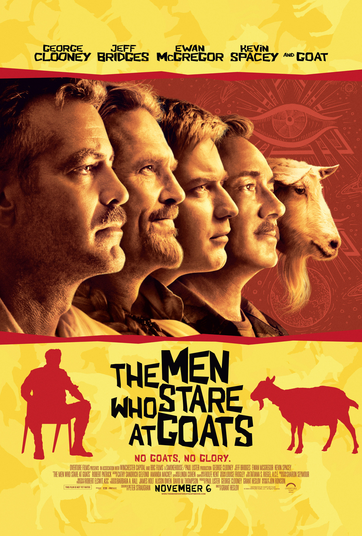 George Clooney, Ewan McGregor, Kevin Spacey, and Jeff Bridges in The Men Who Stare at Goats (2009)