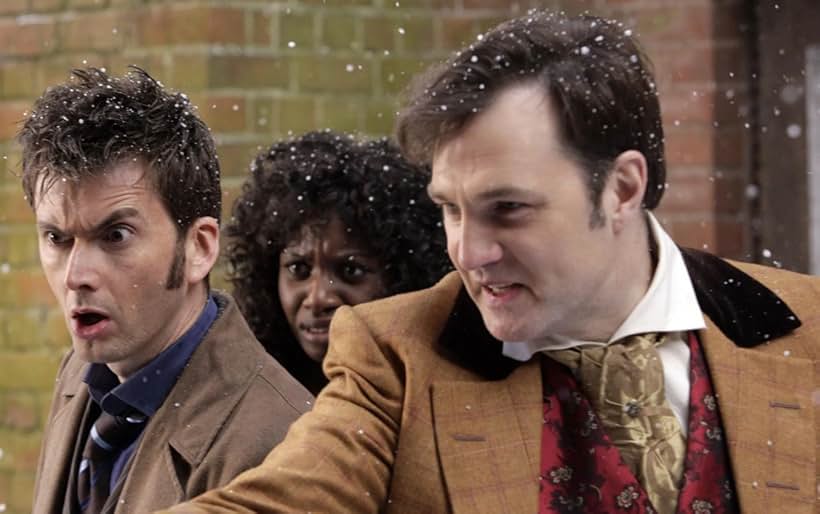 David Morrissey, David Tennant, and Velile Tshabalala in The Next Doctor (2008)